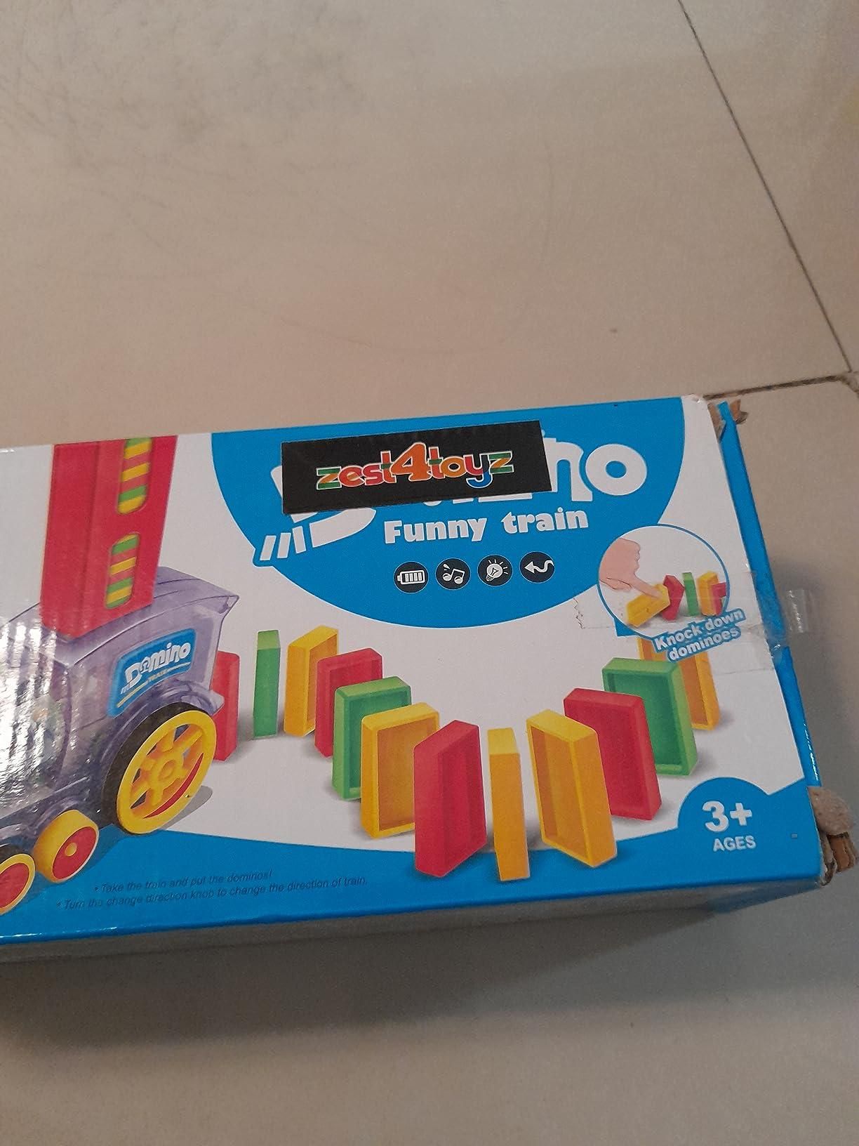 Train Toy Domino Set for Kids with Sound Effects
