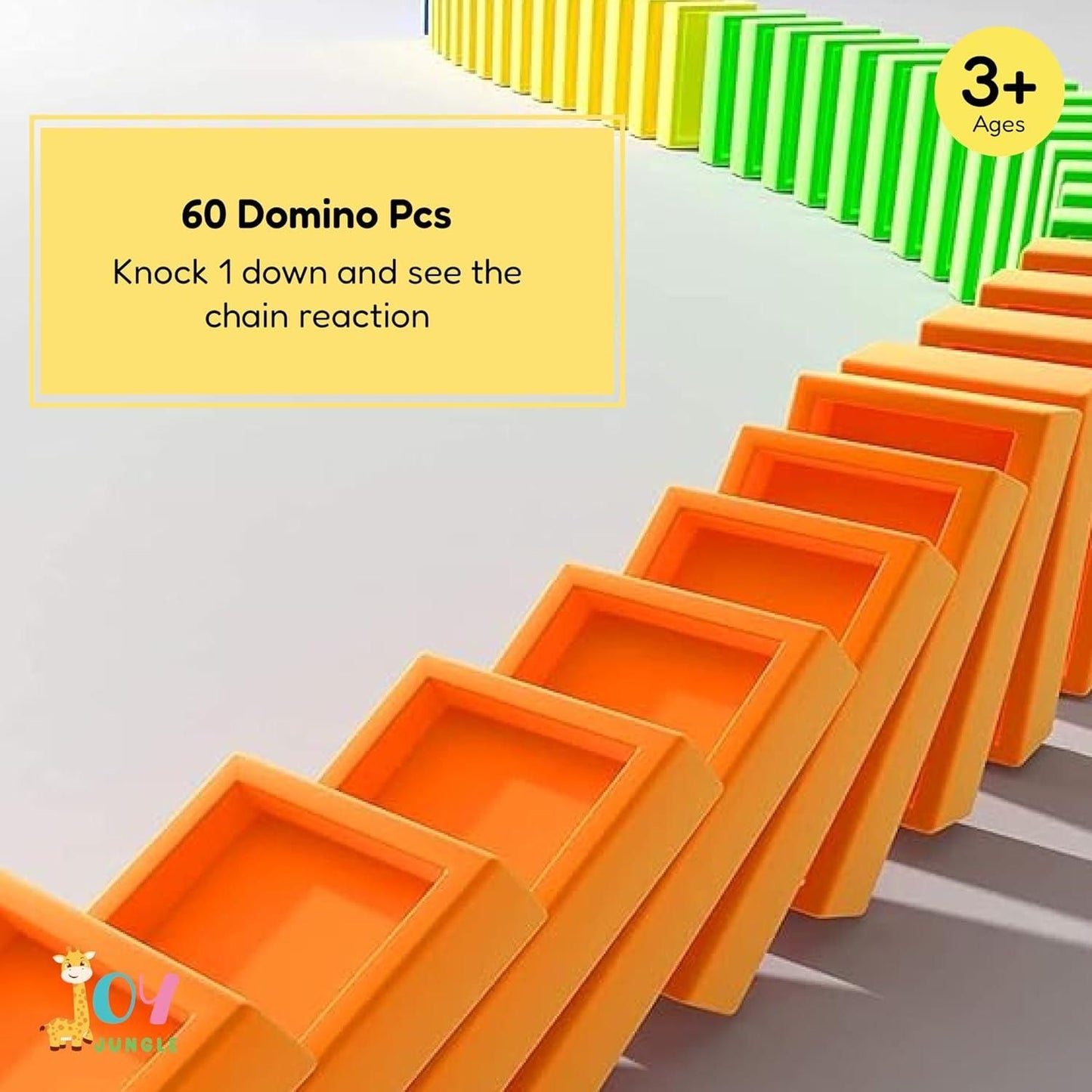 Train Toy Domino Set for Kids with Sound Effects