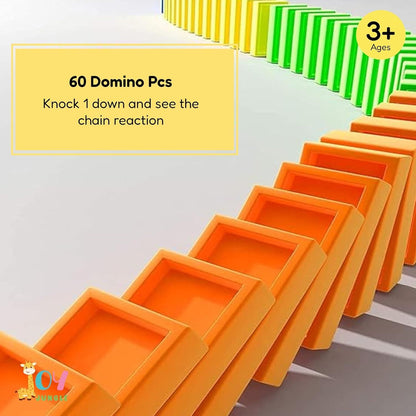 Train Toy Domino Set for Kids with Sound Effects