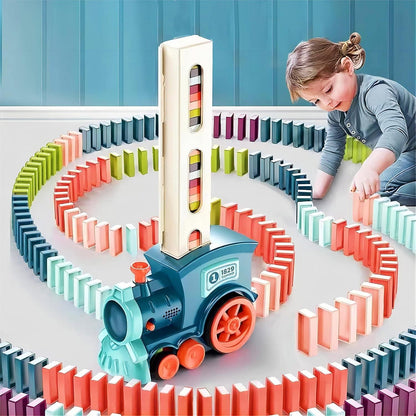 Train Toy Domino Set for Kids with Sound Effects